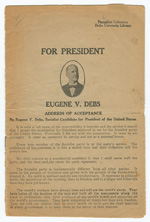 Debs acceptance speech pamphlet