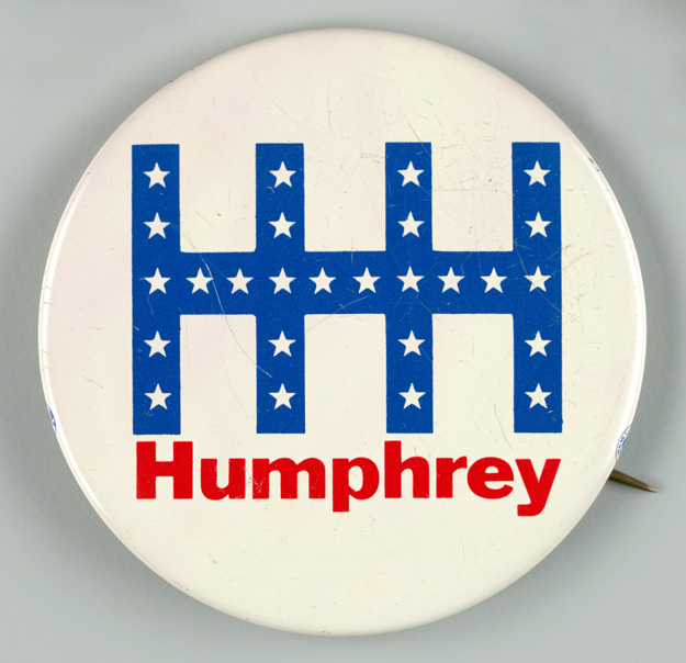 1968 Hubert Humphrey Presidential Pin 