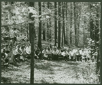 A forestry class in the 1960s.  The Nicholas School has its roots in the School of Forestry and the Marine Laboratory in Beaufort.