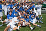 Players celebrate after winning the 2013 NCAA Men's Lacrosse National Championship.