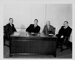 Senior officers of the University in the 1950s, including President Edens and Dr. Gross.